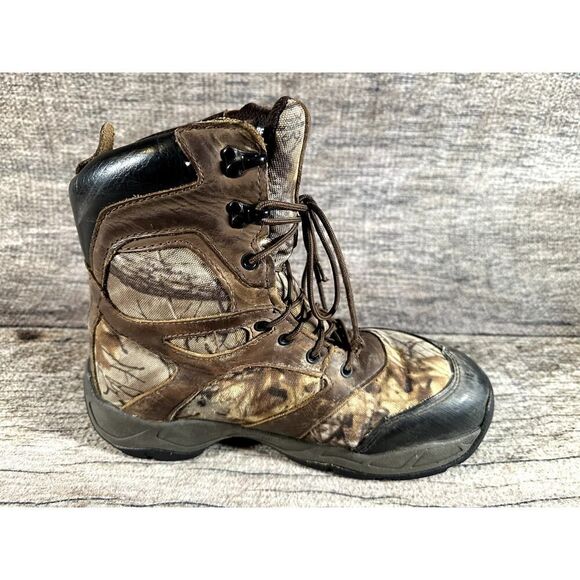 Field and Stream Primaloft 800g Insulation Gore-tex Camo Hunting Boots 9.5 - Picture 8 of 10